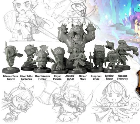 

pvc figure model toy SuperDunggeonExpplore 8pcs/set