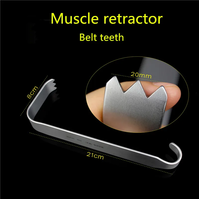 Orthopedic instruments C-type leg joint muscle retractor with toothed deep big retractor large tissue retractor skin trauma hook