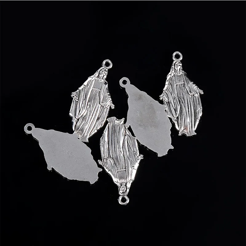 5 Pieces/Catholic Variety Christian Mercy Virgin Mary Metal Pendant St. Christophe DIY Pendant Necklace Jewelry Handmade Jewelry