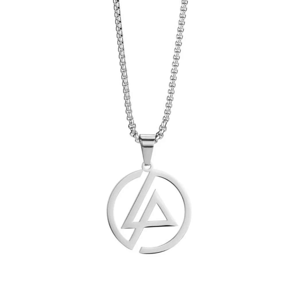 Stainless Steel Hip Hop Minimalism Punk Rock Pendant Necklace Fashion Delicate Street Dance Jewelry Gift For Him