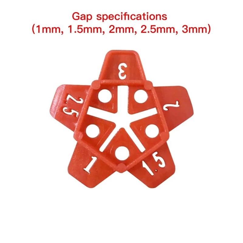 1-3mm Removable Wall Tiles Ceramic Gap Locator Cross Tile Leveling System Gap Floor Construction Tools Reuse 50pcs