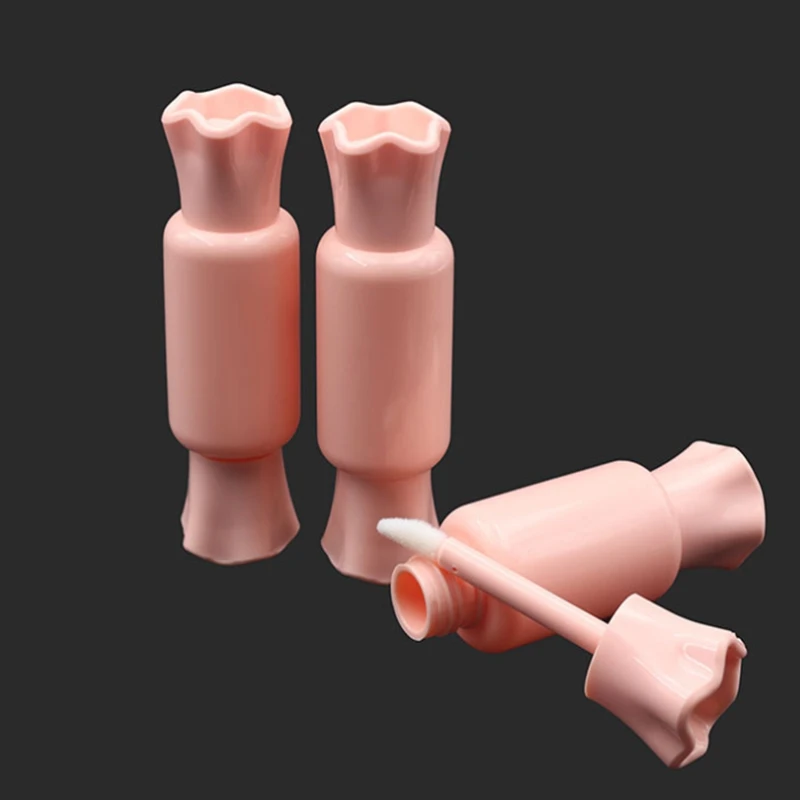 

1500pcs/lot DIY Empty Candy Shape Lip Gloss Tube Clear pink Empty Liquid Lipstick Refillable Container bottles Lip Gloss Tube