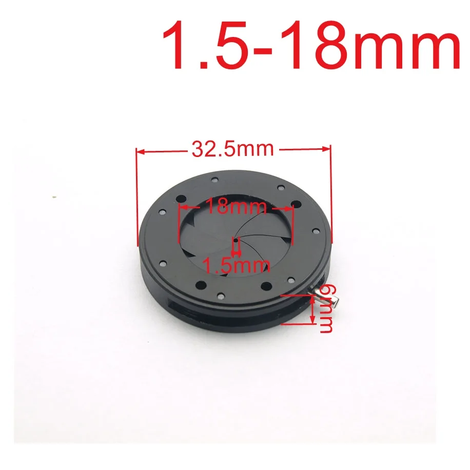 Amplifying Diameter 0-50mm Zoom Optical Iris Diaphragm Aperture Condenser  For Digital Camera Microscope Adapter