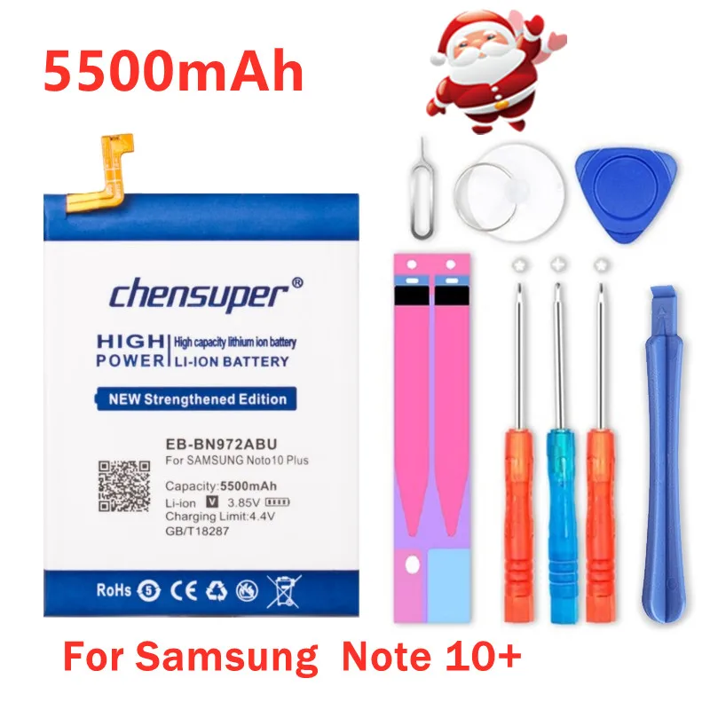 

EB-BN972ABU 5500mAh Battery For Samsung GALAXY Note 10+ Note10Plus Note 10 Note10+ Plus SM-N975F SM-N975DS Batteries