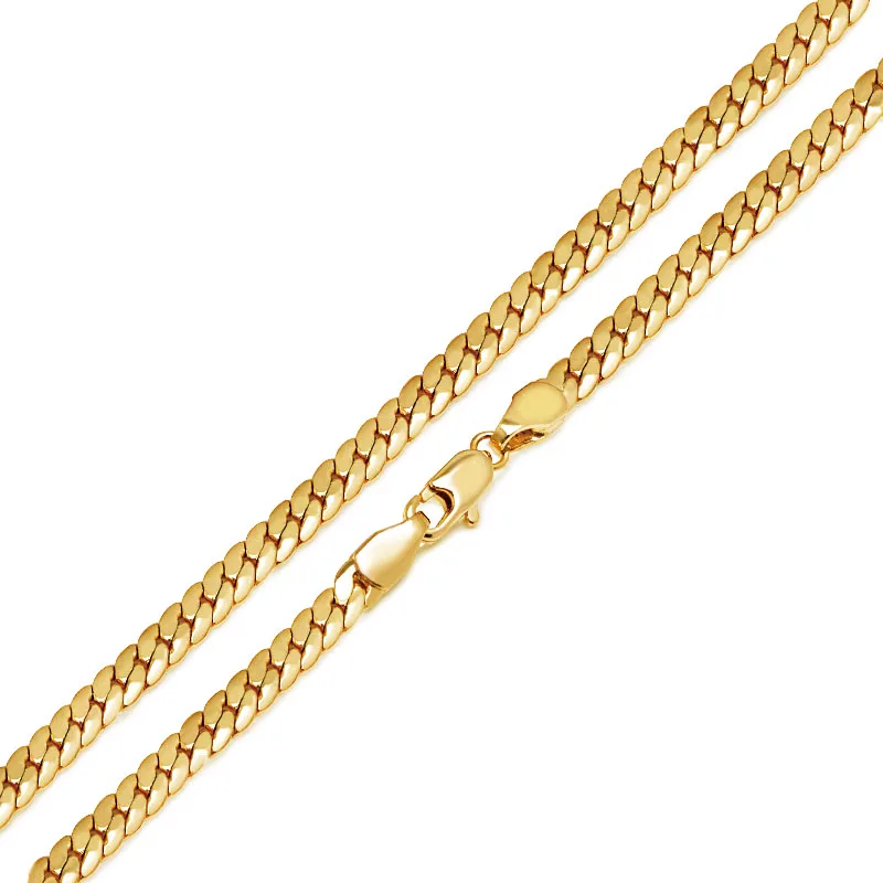 MxGxFam ( 60 cm x 3  6 mm )  Yellow Gold Color Snake Chain Necklaces for Men 20 inch Fashion Jewelry Nickel Free