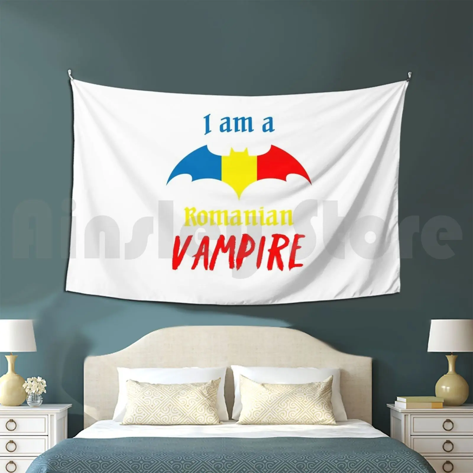 Romanian Vampire Halloween Customized Tapestry Zombie Halloween Vampire Costume Monster Romania Romanian