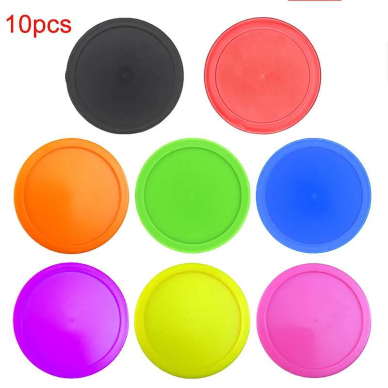 10Pcs 51mm/64mm ABS Air Ice Hockey Pucks Piece Children Table Mini Ice Hockey Piece Replaceable For Ball Sport Accessories