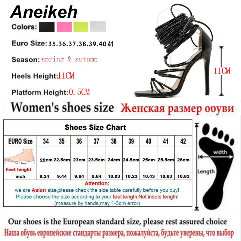 Aneikeh NEW Summer Sexy Women\'s Sandals Narrow Band Slides Ladies Gladiator Party Thin Heels Square Toe colourful Shoes Fashion