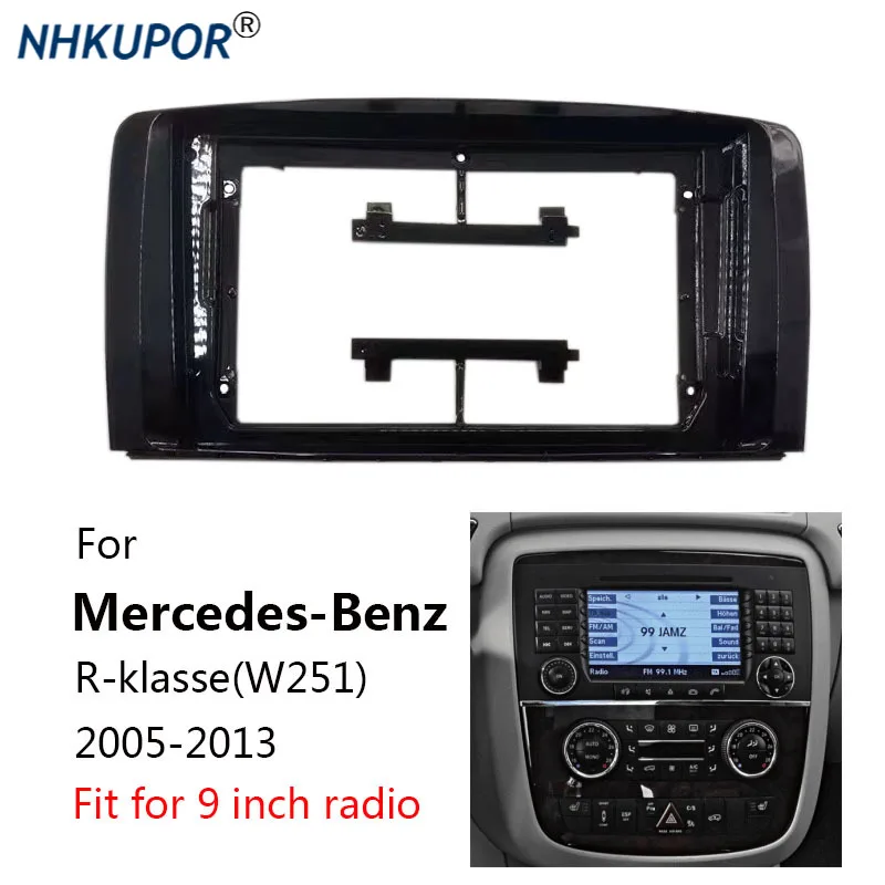 

Автомобильная радиоустановка Fascia Для Mercedes-Benz R-klase (W251) 2005-2013, автомобильная стереосистема, панель приборной панели Android, головное устройство, комплект обрезания рамы