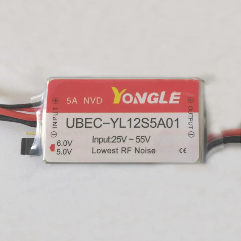 1pc 5A(10A) UBEC Fully Shielded Anti-interference 5v 6v 12v 8s-12s Switch Mode External Voltage Regulator for RC Model