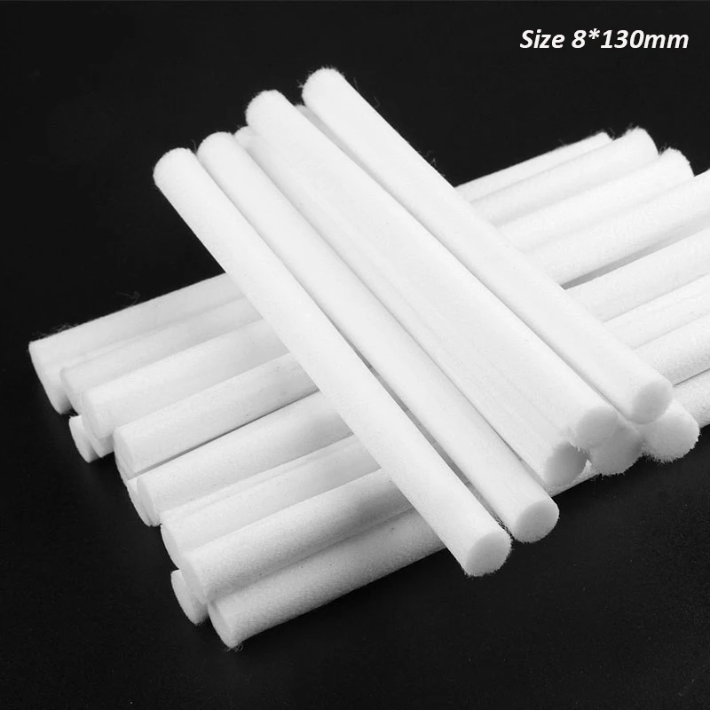 10 Pieces 8mm*130mm Humidifiers Filters Cotton Swab for USB Air Ultrasonic Humidifier Aroma Diffuser Replace Parts Can Be Cut