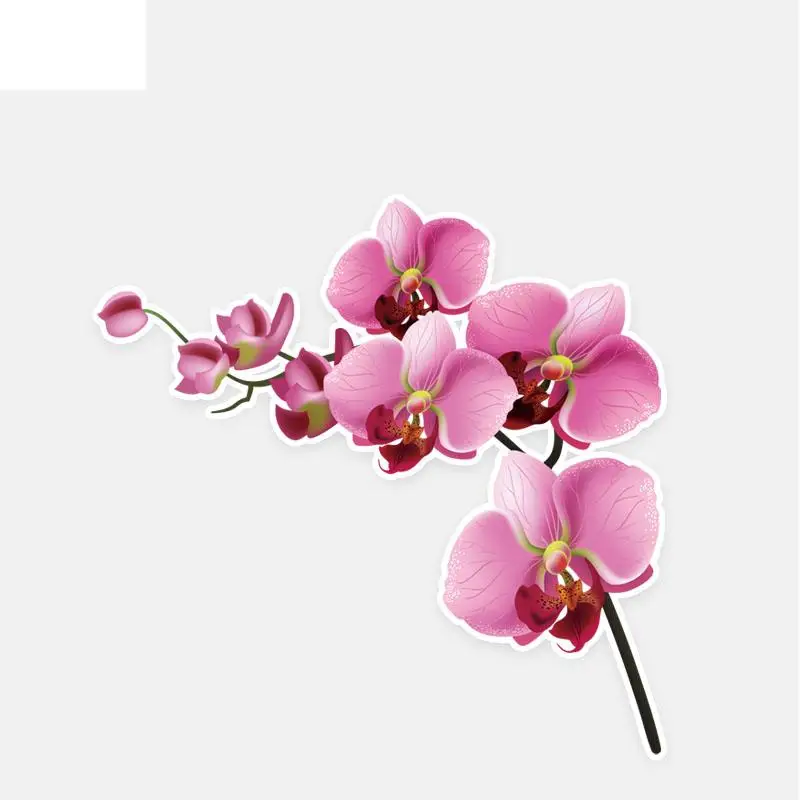 Small Town 12.7*12.6CM Interesting Orchid Decor Car Stickers High Quality Personalized 11A0884