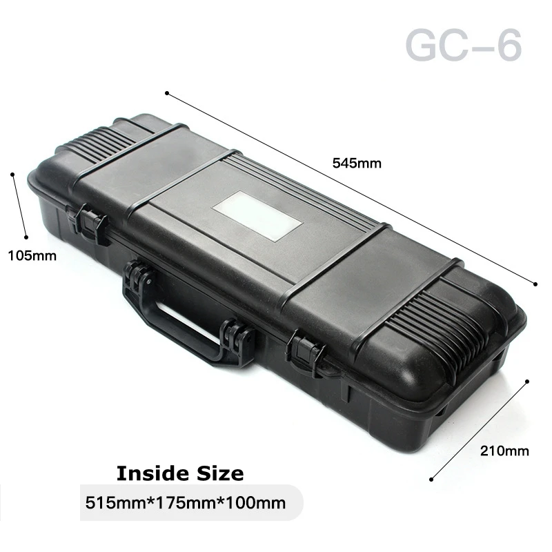 Tactical Safety Gun Bag Case Shockproof Box Storage Foam Instrument Tool Box Hunting Equipment Protective Sealed Box with Sponge