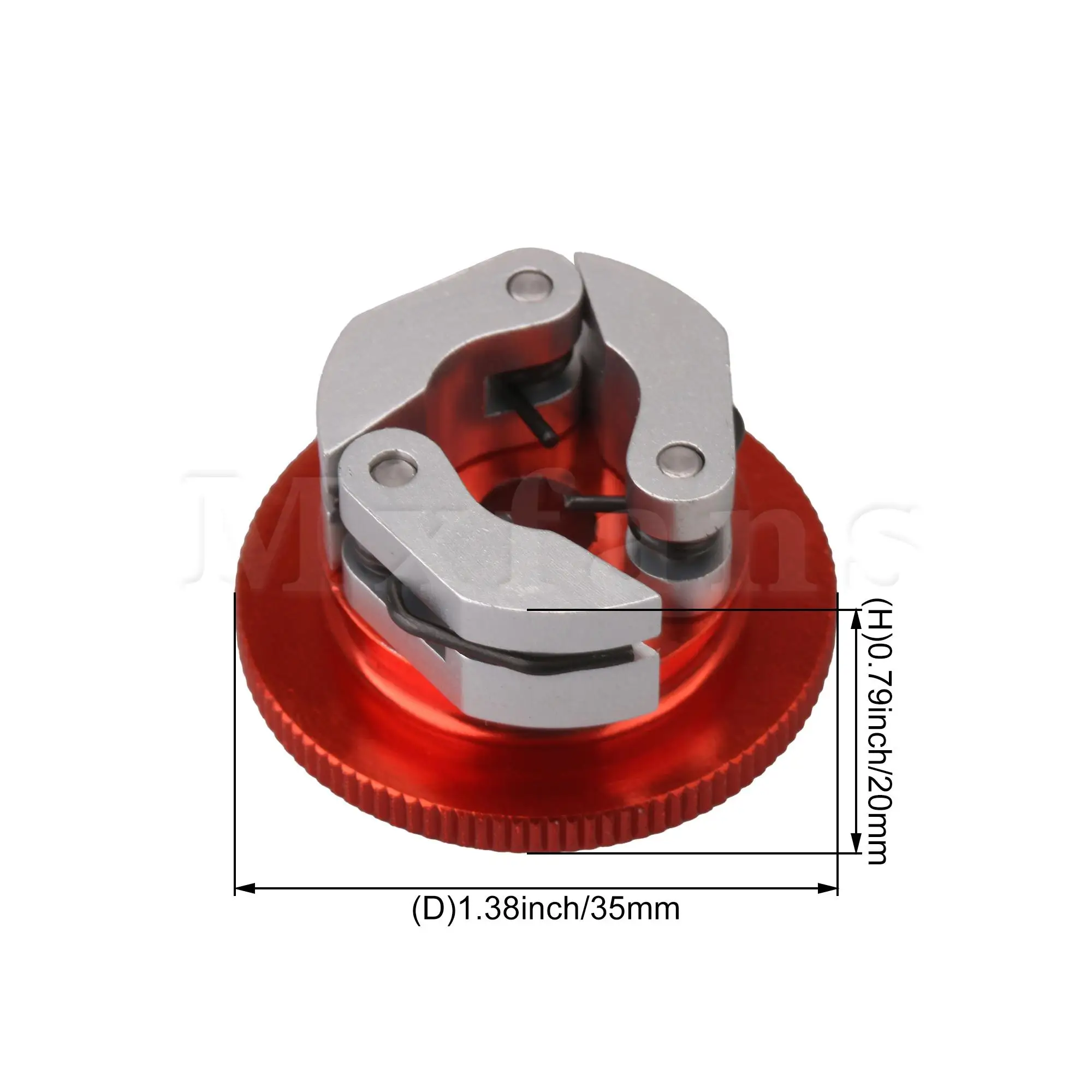Volante de actualización de aluminio rojo D10201 con juego de embrague para coche RC1:8