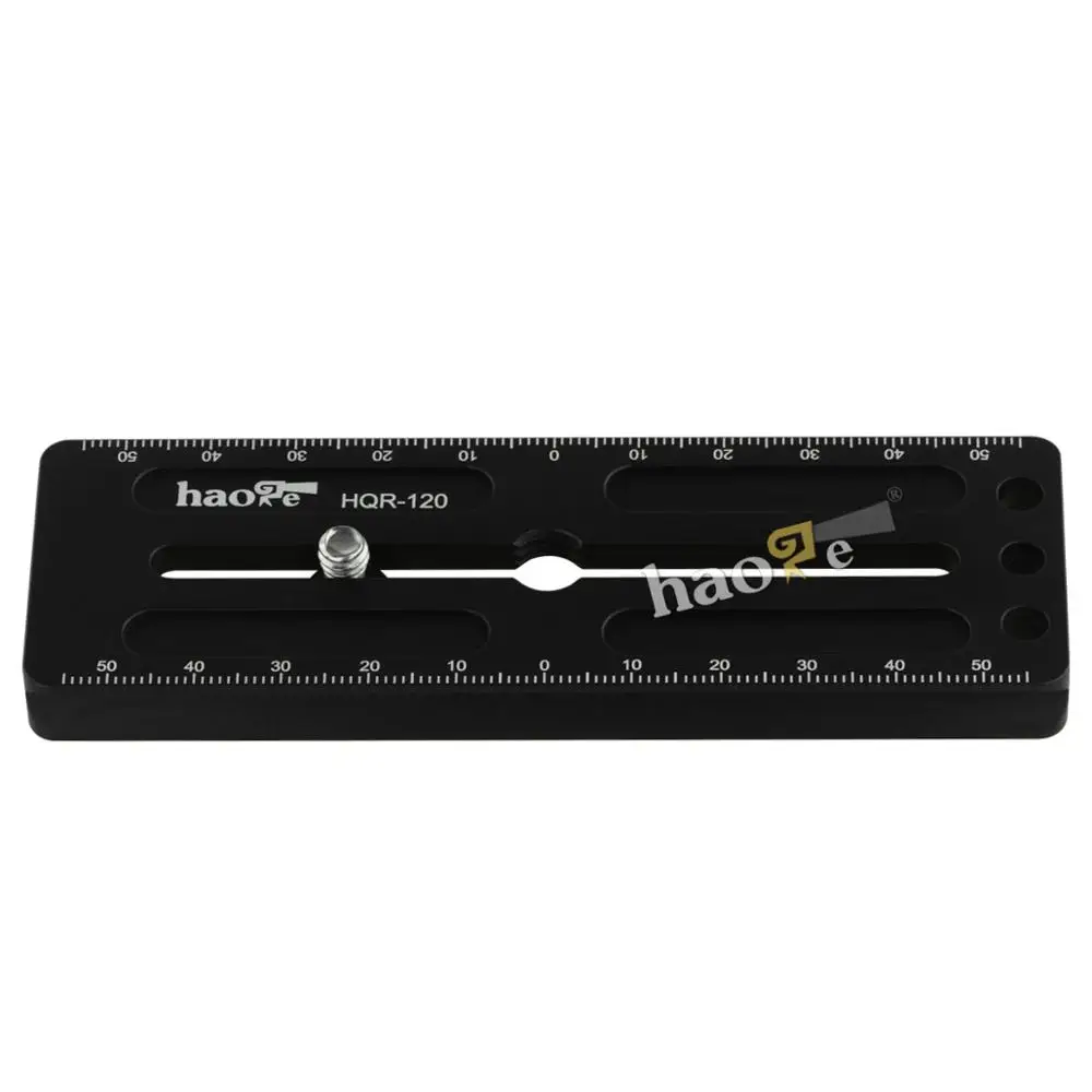 Haoge 120 مللي متر متعددة الأغراض طويلة الإفراج السريع موسع السكك الحديدية انزلاق لوحة للكاميرا ترايبود Ballhead المشبك صالح Benro Arca السويسري