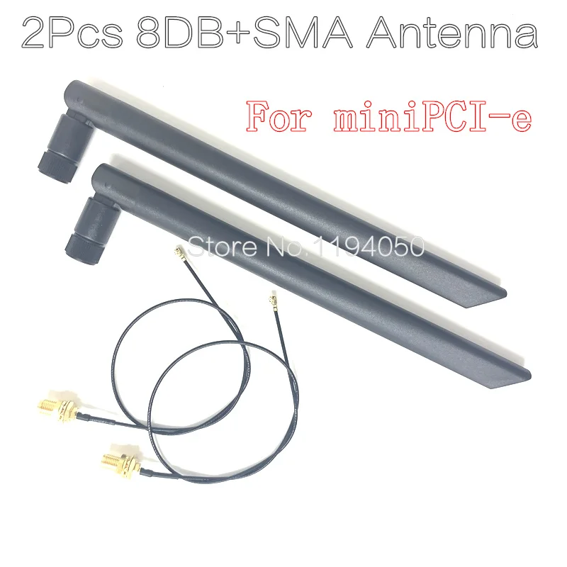 8DB antenas + SMA antenna WIFI 3G 4G miniPCI-E card Antenna DELL ASUS ACER 7260HMW BCM94352HMB RTL8822 6235AN