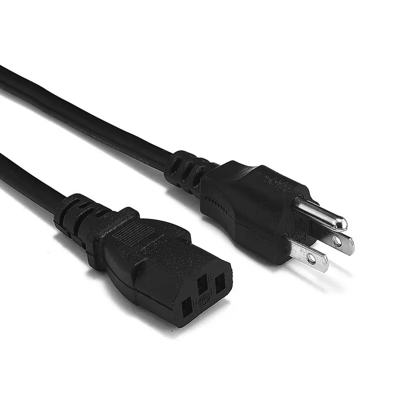 USA Power Cord IEC C13 1.5m 5ft American Power Cable For Dell PC Computer Monitor HP Espon 3D Printer LG TV