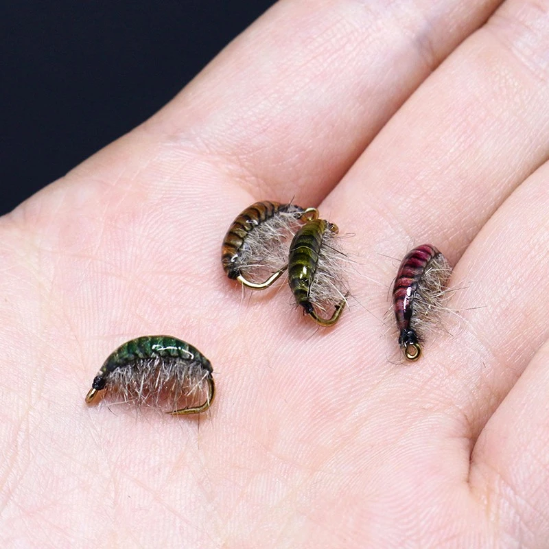 Persuader 4 optional colors elastic gammarus shrimp backs synthetic fly tying materials shaped realistic segment body wrap skin