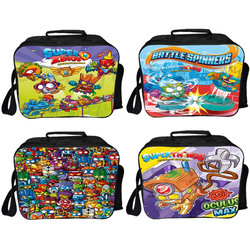 Super Zings Lunch Bag donna borsa a tracolla da viaggio per bambini Lunch Box portatile Superzings borsa a tracolla da campeggio borsa funzionale