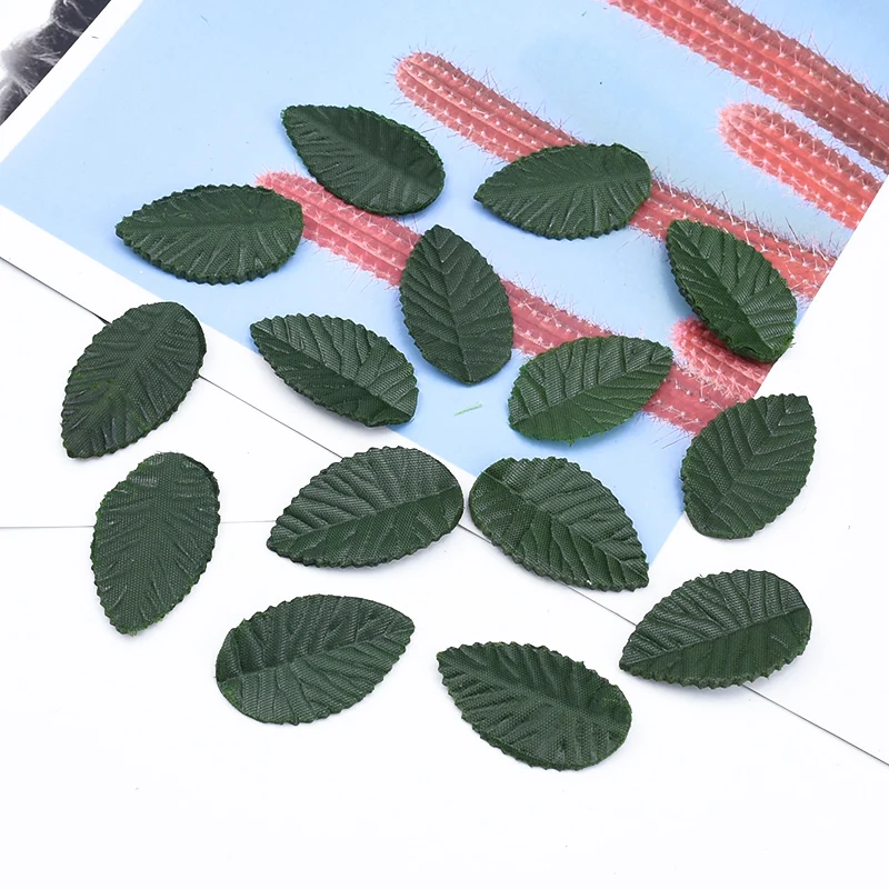 100 Pieces Leaves Wedding Artificial Flowers Christmas Decorations for Home New Year Candy Box Christmas Gifts Household Product