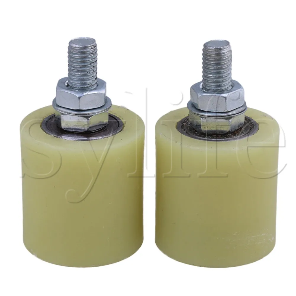 

Плоский роликовый подшипник, направляющее колесо из ПП стали, желтого и серебристого цвета, 2 шт., 50x50 мм, 6201, M12 винт для электрических раздвижных ворот