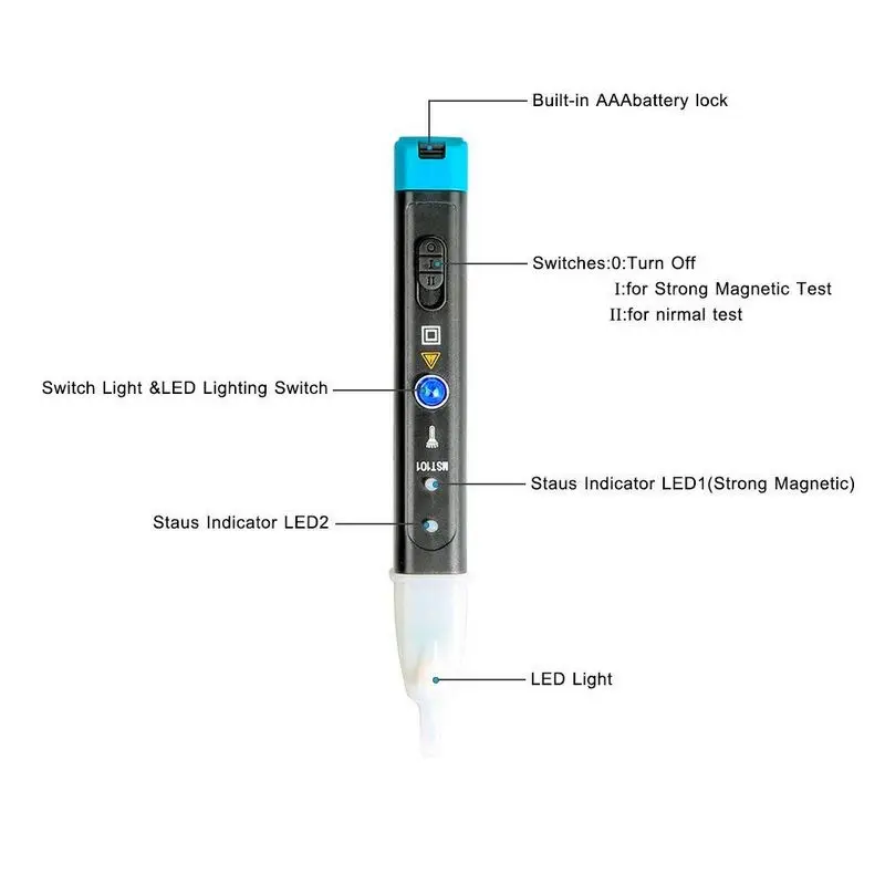 MST-101 Test Pen Car Ignition Coil Tester Car Auto Ignition System Detection Pen Coil On Plug Quick Check Circuit Tool