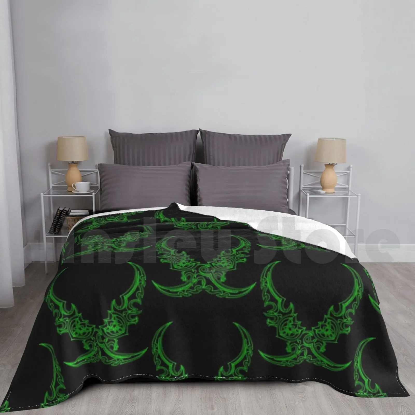 Warglaives Of Azzinoth Blanket Super Soft Warm Light Thin Wow Illidan Demon Demonhunter Wing Black Temple Bc Burning