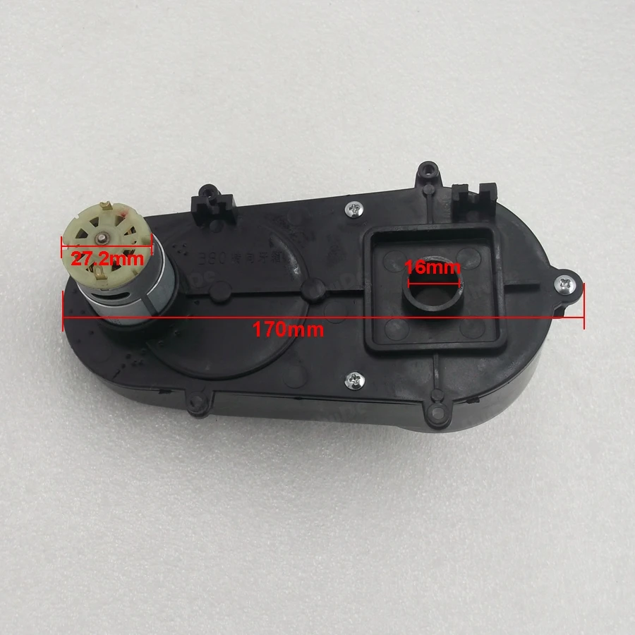 6V 12V 380 slot remote steering motor gear box children electric car stroller remote control steering motor