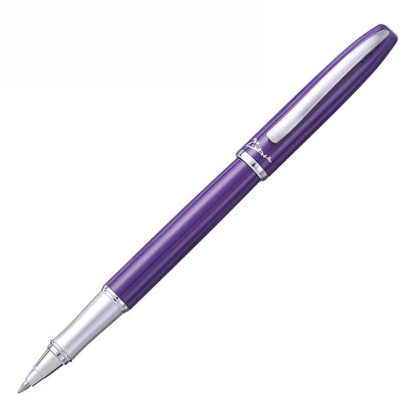 New Arrival Picasso VARNA Romantic Purple Metal Roller Ball Pen Refillable Professional Office Stationery Tool With Gift Box