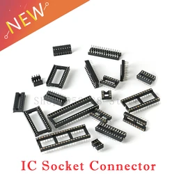 10PCS IC Sockets DIP6 DIP8 DIP14 DIP16 DIP18 DIP20 DIP28 DIP40 pins Connector DIP Socket 6 8 14 16 18 20 24 28 40 pin