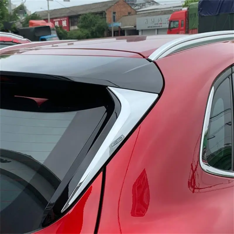 For Mazda CX-30 CX30 2020 20212022 Rear Tail Window Spoiler Triangle Molding 3d Sticker Trim Decoration Car Styling Accessories