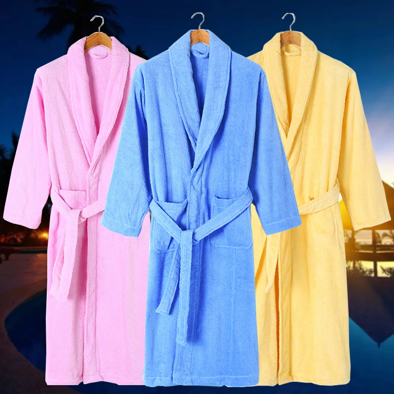 

Winter Men Bathrobe 100% Cotton Thick Towel Fleece Robe Sleepwear Plus Size XL Kimono Stitching Bathrobes Male Warm Lounge