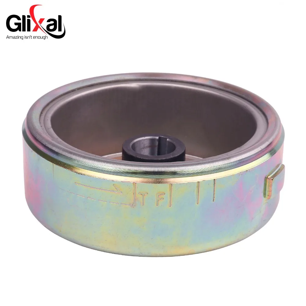 Glixal GY6 125cc 150cc Flywheel Rotor for 6-Coil  Magneto Stator for 152QMI 157QMJ Scooter Moped ATV Quad Go-Kart