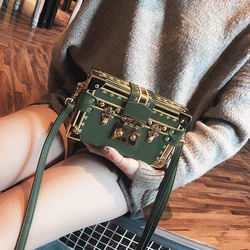 WTYL Vintage Kutu Kadınlar Için Crossbody Çanta Yeni Lüks Tasarımcı Yüksek Kaliteli Çanta Moda Şık Messenger omuzdan askili çanta Çanta