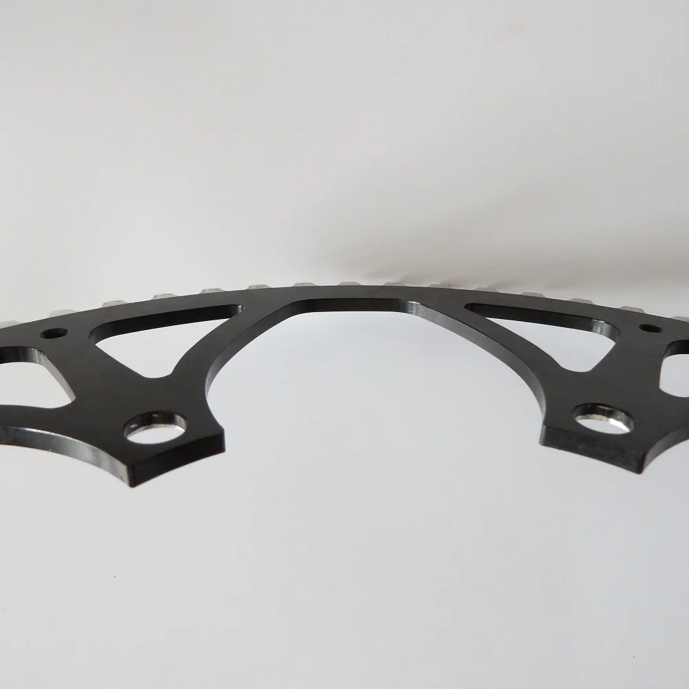TRUYOU Chain Wheel 130 BCD 65T Aluminum Alloy CNC Road Bicycle Chainring Crankset Folding Bikes Chainwheel Black Single Plate