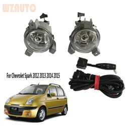 WZAUTO Front Bumper Fog Light Fog Lamp Set For Chevrolet Spark 2012 2013 2014 2015 Front Driving Fog Light