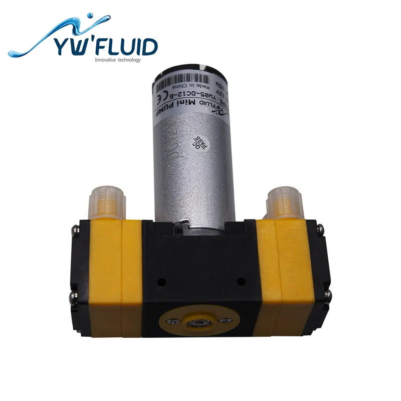 YWfluid  24/12V  long-life DC motor mini diaphragm air/liquid pump used for Dialysis machines  YW05B-DC