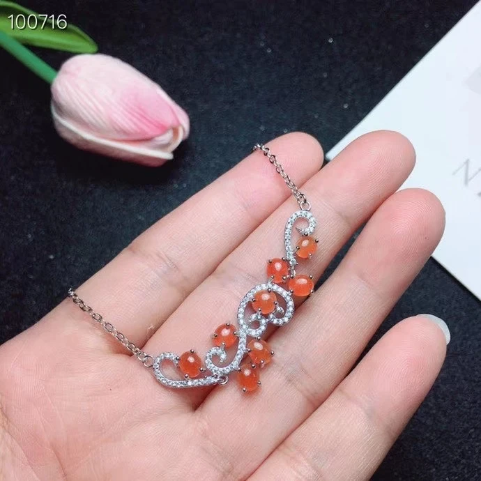 

KJJEAXCMY Ювелирные изделия из стерлингового серебра 925 пробы с инкрустацией драгоценными камнями и жадеитом, женский браслет на руку, популярная поддержка обнаружения