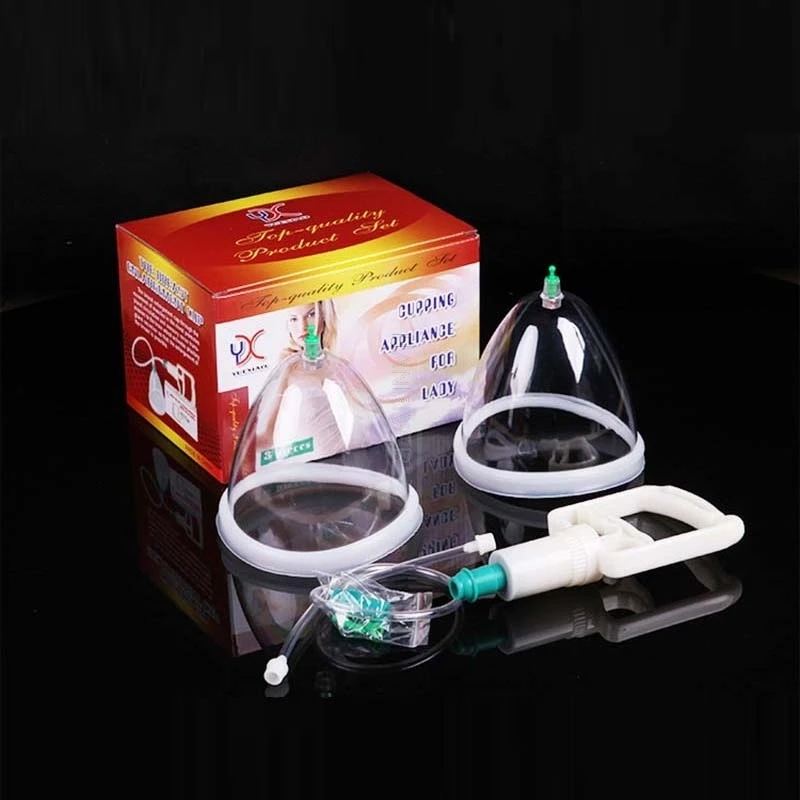 

Breast Enlargement Pump 13cm CUP Chest gain Cupping Appliance For Lady A B C D breast bigger massage cupping