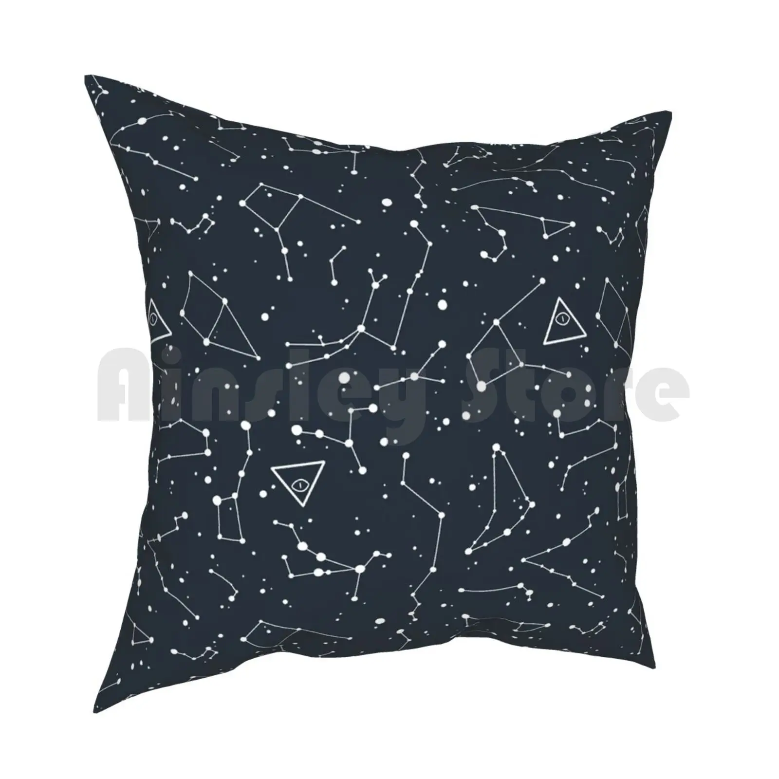 Bill Pattern Pillow Case Printed Home Soft DIY Pillow cover Repeating Pattern Bill Cipher Stars