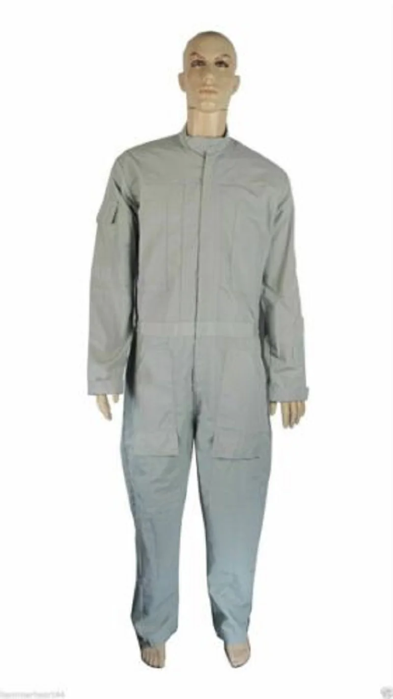 NEW  Driver Gray Jumpsuit Costume Pilot Flightsuit Uniform