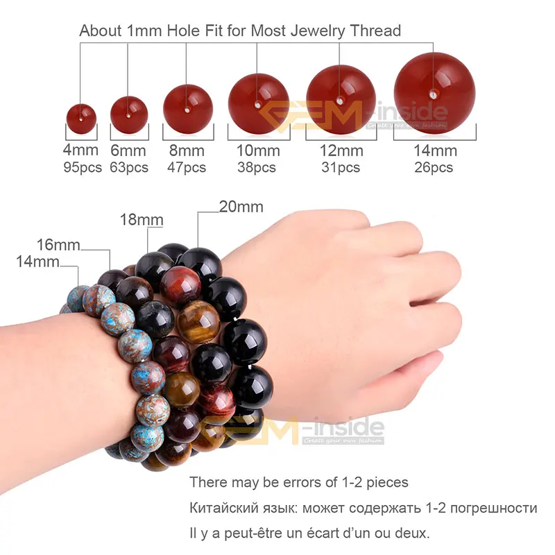 Natural Stone Hua Show Jades Round Loose Spacer Accessorries Beads For Jewelry Making Strand 15 inch DIY Jewelry Gifts For Women