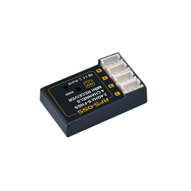 AGFRC RFS05S 3.5g 2.4Ghz Compact Size HV 4CH S-FHSS / TM-FH RFCompatible Mini Receiver RX for GLA GLR RC Mini Car & Aircraft