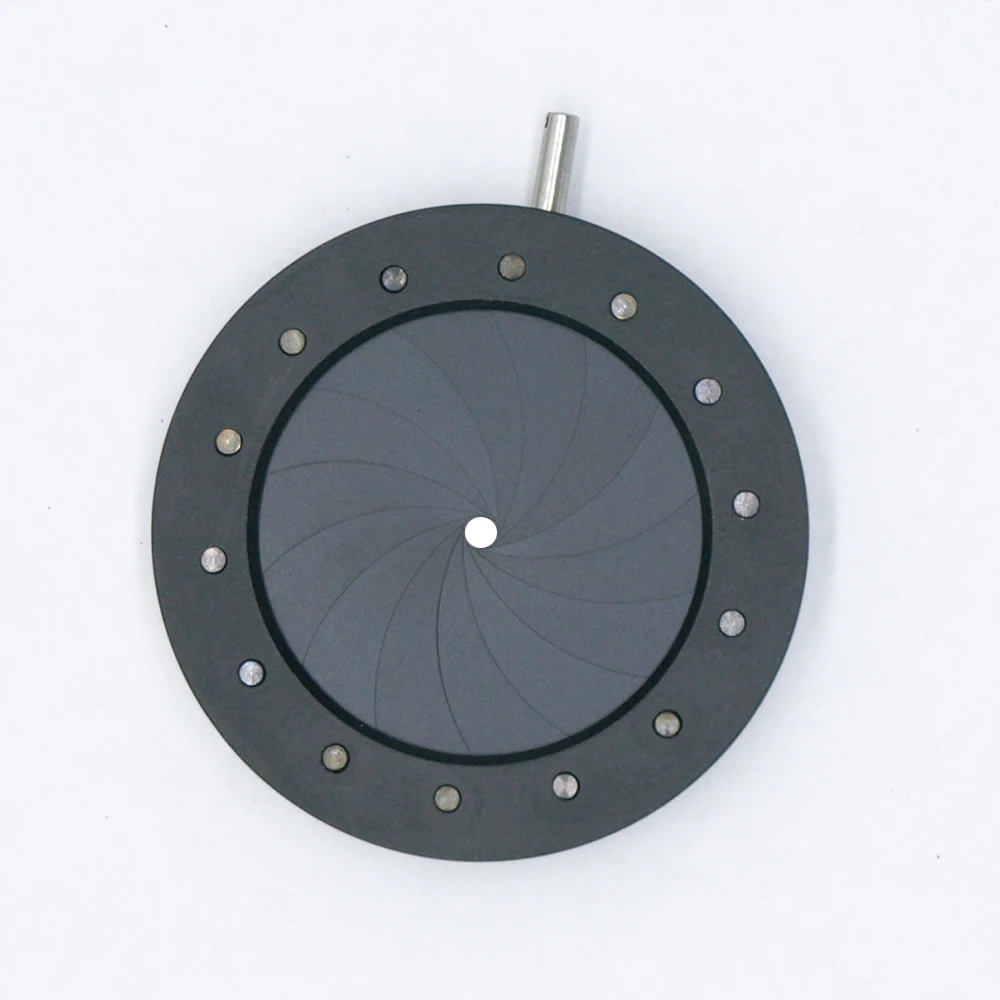 wholesale 1.5-25mm Aperture Variable Optical Iris Diaphragm Camera Light Condenser Microscope Accessory 14 Blades
