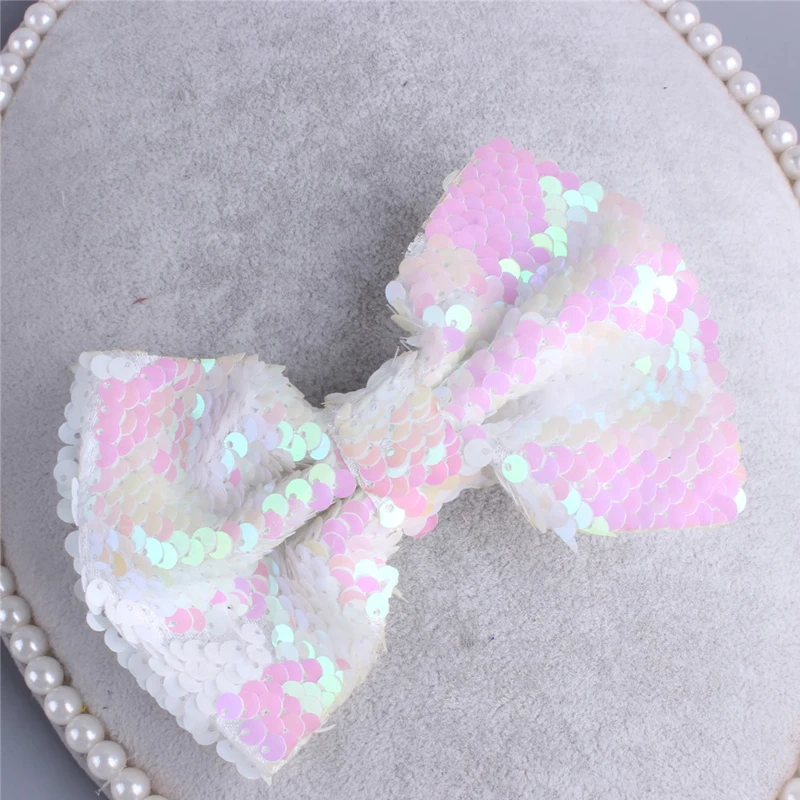 

Sequins Hair Bow Clip Girl Fashion Hot Knot Kids Color Decor Barrettes Hairpins Fancy Dress Birthday Christmas