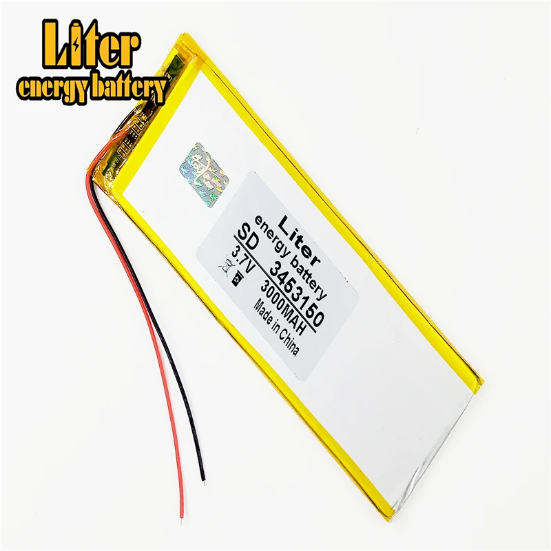 Bateria tableta tablet, polimer baterii 3453150 3.7V 3000MAH litowo Tablet, polimer baterii z płyta ochronna