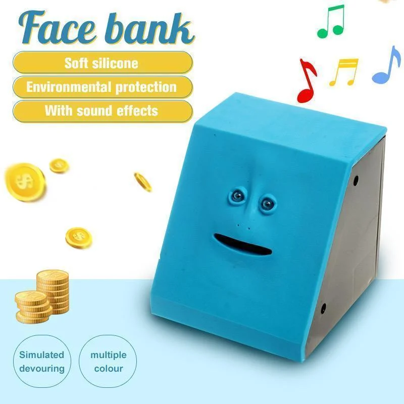 

Face Money Pot Money Eating Coin Bank Monkey Saving Box Automatic Coin Eating Savings Facebank Piggy Bank Novelty Gift For Kids