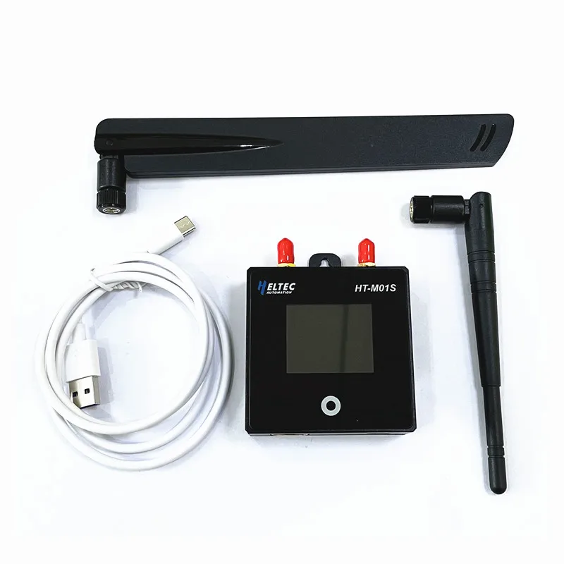 New waterproof Min IOT HT-M01S LoRa Gateway support Standard LoRaWAN/ESP32 SX1308 + 1255/7 Type C 5V/PoE 1.8-inch TFT display