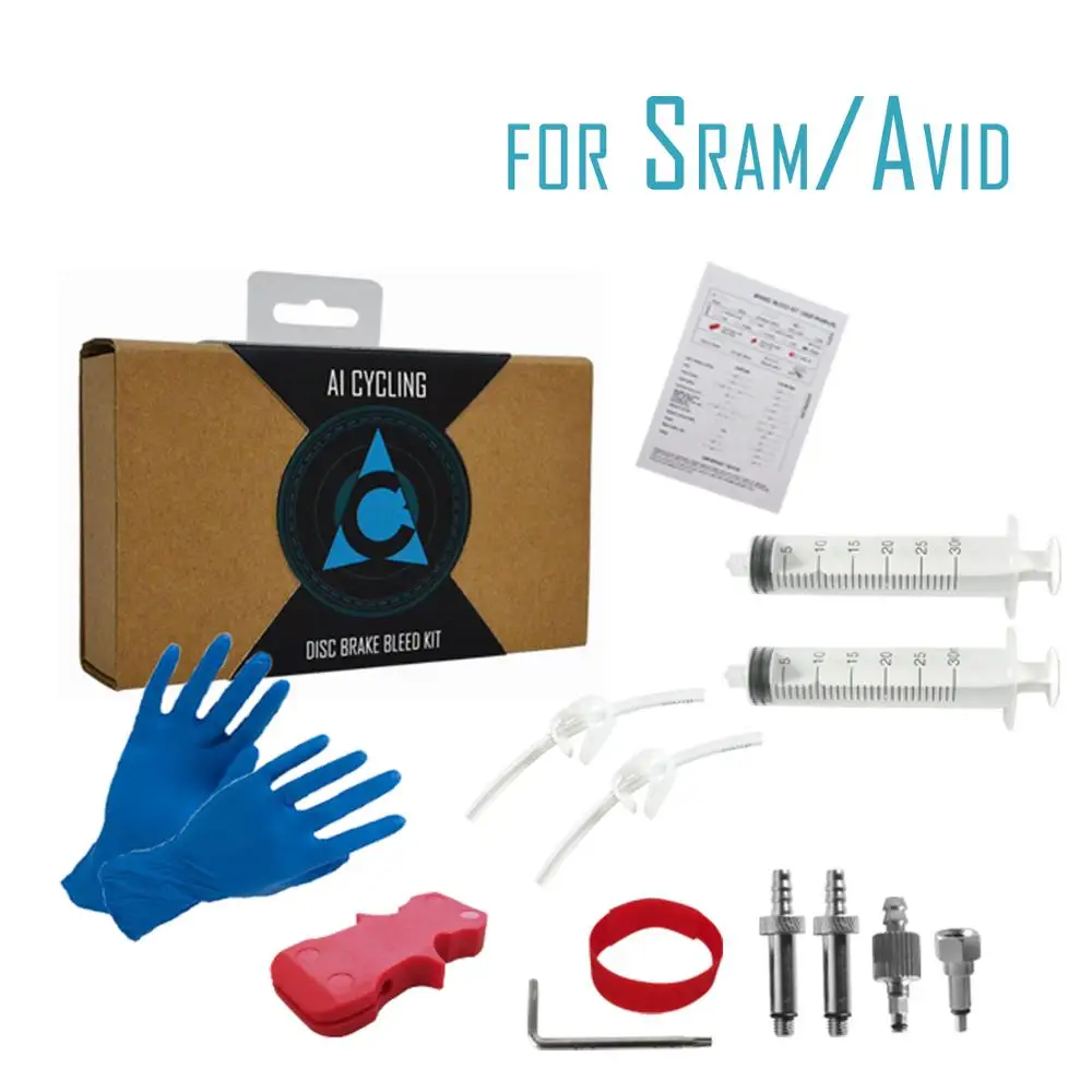 Bike Hydraulic Disc Brake Bleed Kit tool For AVID SRAM SHIMANO MAGURA ZOOM FORMULA HAYES NUTT