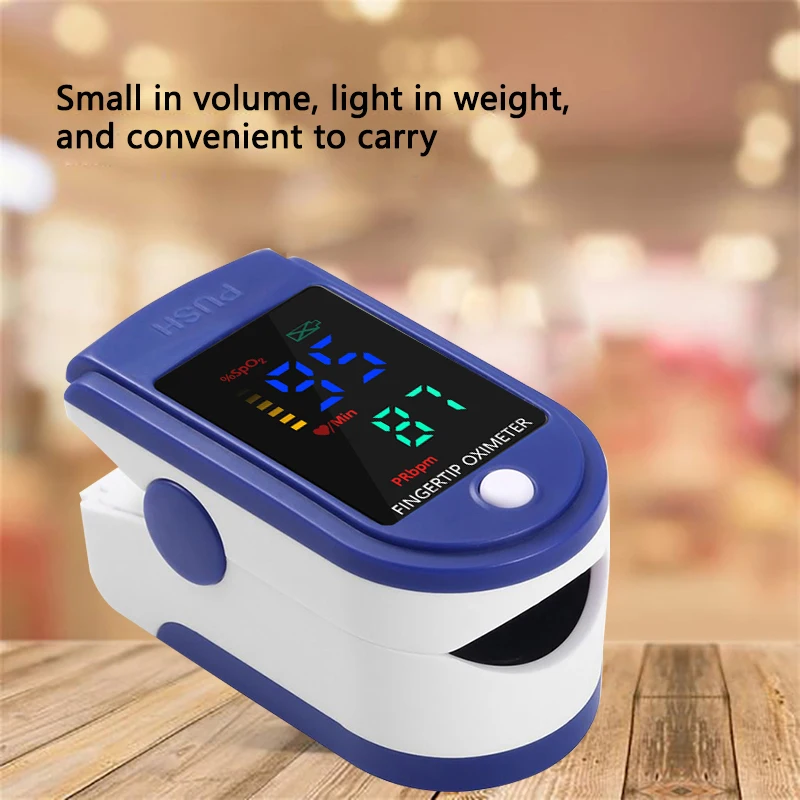 Smart Blood Oxygen Heart Rate Measurement Portable Health Monitor Accessories with LED Digital Display for Blood Oximeter